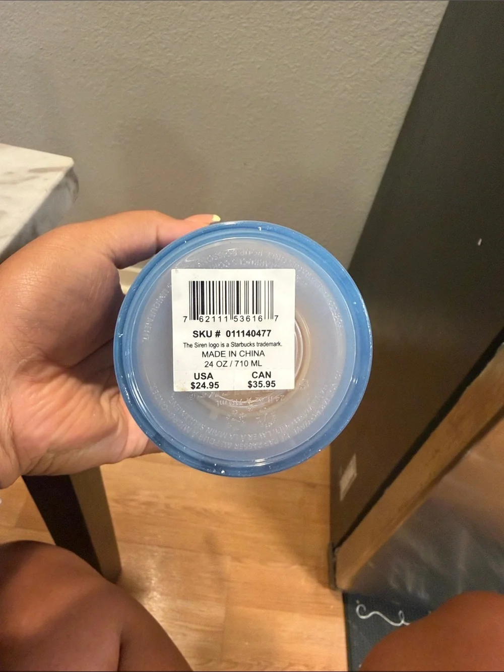 Starbucks 23 blue wave color changing 24oz